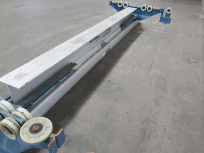 Gorbel Under Hung Aluminum Monorail Bridge Crane 109" OAL 86 To 54" Runner Width