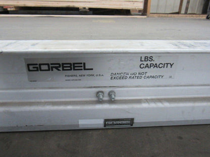 Gorbel Under Hung Aluminum Monorail Bridge Crane 109" OAL 86 To 54" Runner Width