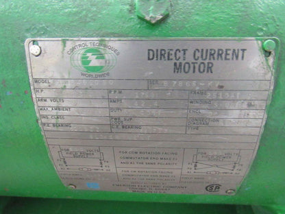 Control Tech 25Hp 500VDC 648RPM Output Size SR6A Gear Motor Assembly