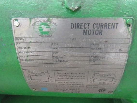 Control Tech 25Hp 500VDC 648RPM Output Size SR6A Gear Motor Assembly