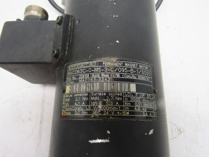 Indramat MAC063C-0-MS-3-C/095-B-1/S001 3500RPM Permanent Magnet AC Servo