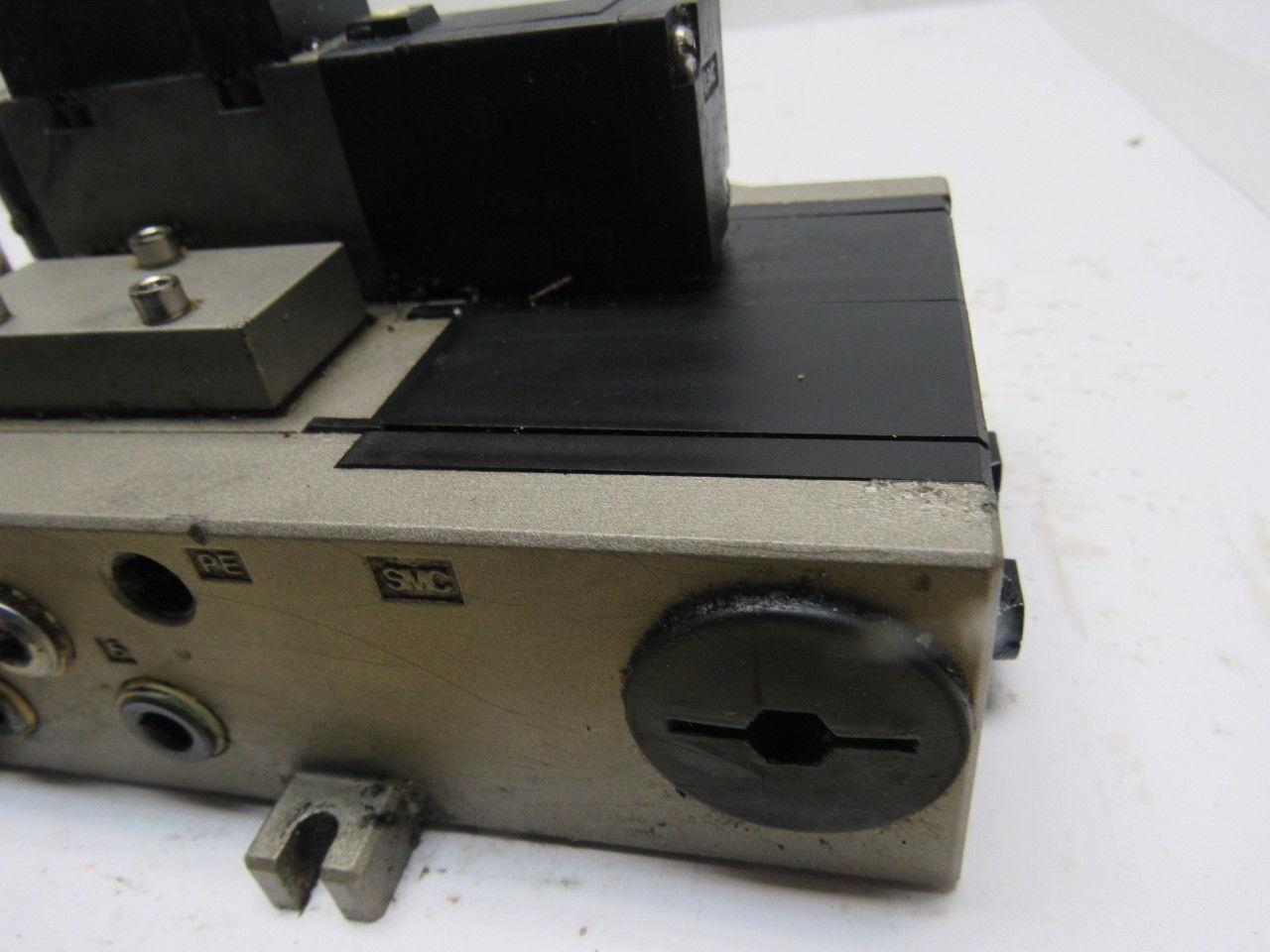 SMC VFS2100-5FZ Pneumatic Solenoid Valve W/2 Slot Control Block