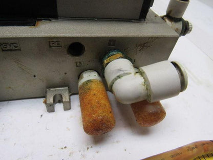 SMC VFS2100-5FZ Pneumatic Solenoid Valve W/2 Slot Control Block