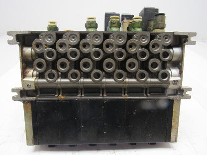 SMC VFS2100-1FZ (6) Slot Control Block w/(5) Valves