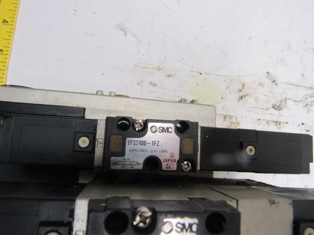 SMC VFS2100-1FZ (6) Slot Control Block w/(5) Valves