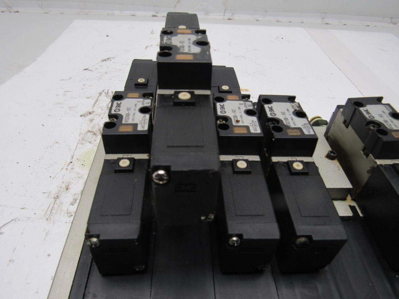 SMC VFS2100-1FZ (6) Slot Control Block w/(5) Valves