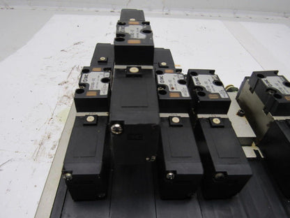 SMC VFS2100-1FZ (6) Slot Control Block w/(5) Valves
