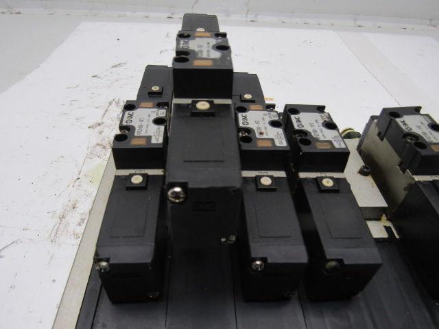 SMC VFS2100-1FZ (6) Slot Control Block w/(5) Valves