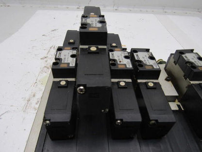SMC VFS2100-1FZ (6) Slot Control Block w/(5) Valves