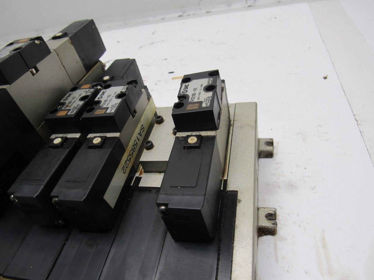 SMC VFS2100-1FZ (6) Slot Control Block w/(5) Valves