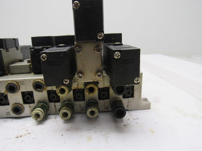 SMC VFS2100-1FZ (6) Slot Control Block w/(5) Valves