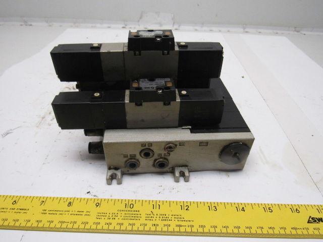 SMC VFS2100-1FZ (6) Slot Control Block w/(5) Valves