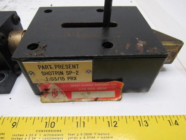 Steel Master Transfer Gate Positive Stop Shot Pin W/Air Cylinder