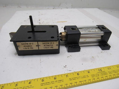 Steel Master Transfer Gate Positive Stop Shot Pin W/Air Cylinder