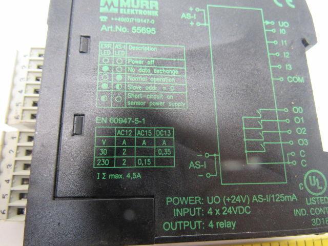 Murr Elektronik 55695 I/O Module 24VDC  PLC