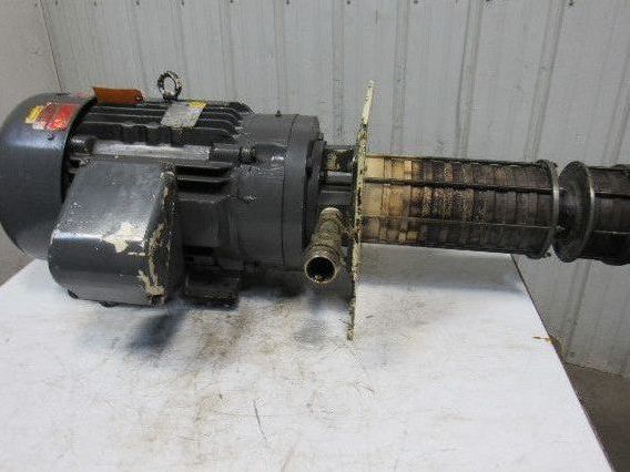 Gusher MSC5-10-2500F 25Hp 5525RPM Vertical Coolant Pump 53GPM 230/460V 3Hp