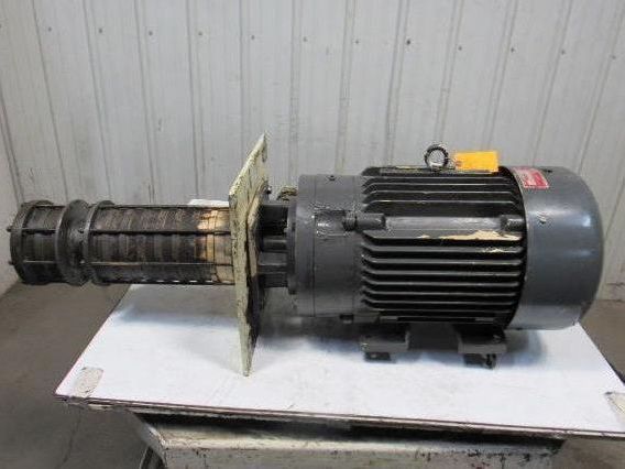 Gusher MSC5-10-2500F 25Hp 5525RPM Vertical Coolant Pump 53GPM 230/460V 3Hp