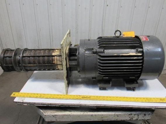 Gusher MSC5-10-2500F 25Hp 5525RPM Vertical Coolant Pump 53GPM 230/460V 3Hp