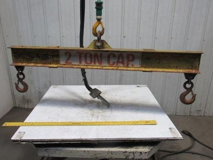2 TON Dual Beam Low Headroom Lifting Beam Rigging Spreader Bar 60"
