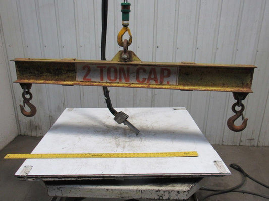 2 TON Dual Beam Low Headroom Lifting Beam Rigging Spreader Bar 60"