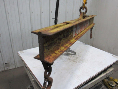 2 TON Dual Beam Low Headroom Lifting Beam Rigging Spreader Bar 60"