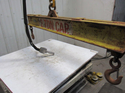 2 TON Dual Beam Low Headroom Lifting Beam Rigging Spreader Bar 60"