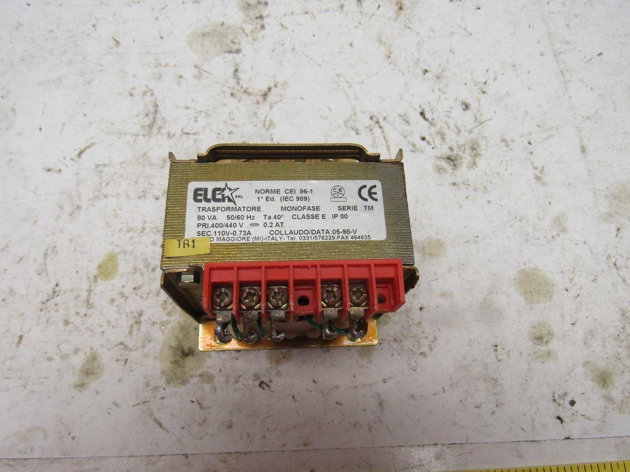 ELCA Series TM 80VA Control Transformer PI 400/440V Sec 110V