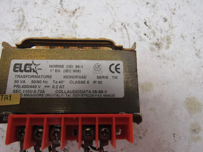 ELCA Series TM 80VA Control Transformer PI 400/440V Sec 110V