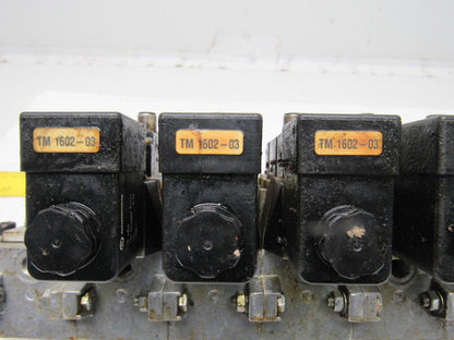 Norgren SXE9573-871-M1 7 Station Pneumatic Manifold Block W/6 Valves