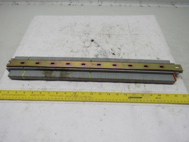 WAGO IEC 60947-7-1 IEC 947-7-2 DIN Rail Terminal Block Strip 20A 22" OAL