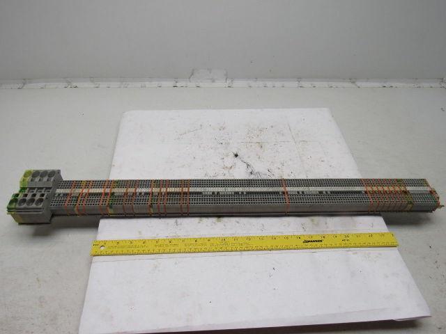 WAGO IEC 60947-7-1 IEC 947-7-2 DIN Rail Terminal Block Strip 20A 37" OAL