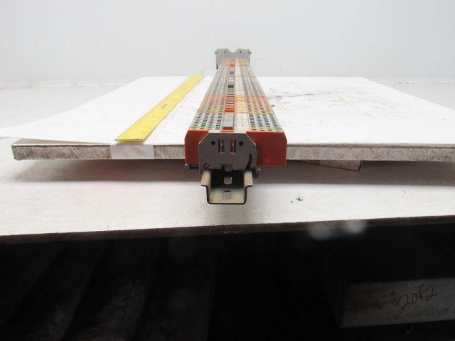 WAGO IEC 60947-7-1 IEC 947-7-2 DIN Rail Terminal Block Strip 20A 37" OAL