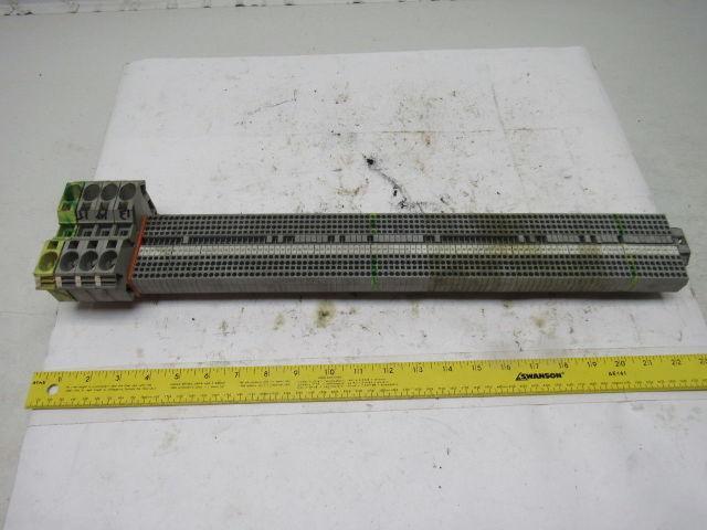 WAGO IEC 60947-7-1 IEC 947-7-2 DIN Rail Terminal Block Strip 20A 23" OAL