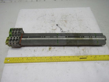 WAGO IEC 60947-7-1 IEC 947-7-2 DIN Rail Terminal Block Strip 20A 23" OAL