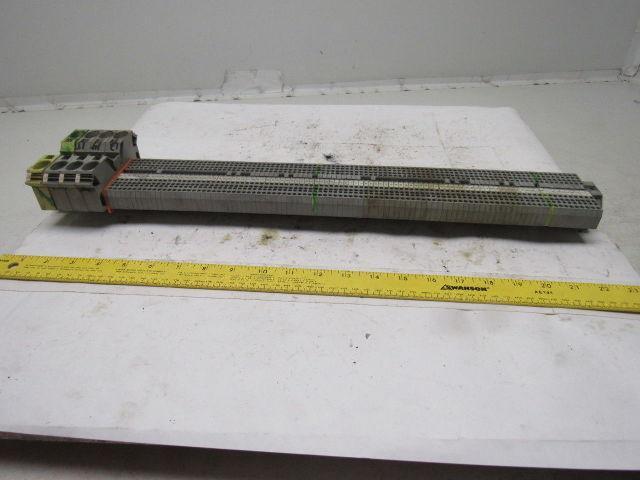 WAGO IEC 60947-7-1 IEC 947-7-2 DIN Rail Terminal Block Strip 20A 23" OAL