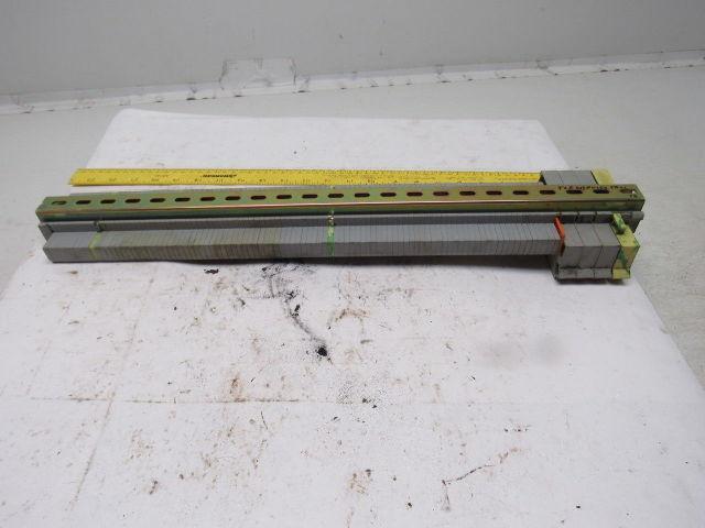 WAGO IEC 60947-7-1 IEC 947-7-2 DIN Rail Terminal Block Strip 20A 23" OAL