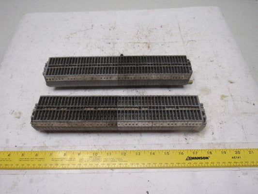 ENTRETEC MB2,5/6,4G DIN Rail W/45+ Terminal Blocks W/12-1/2" Lot of 2