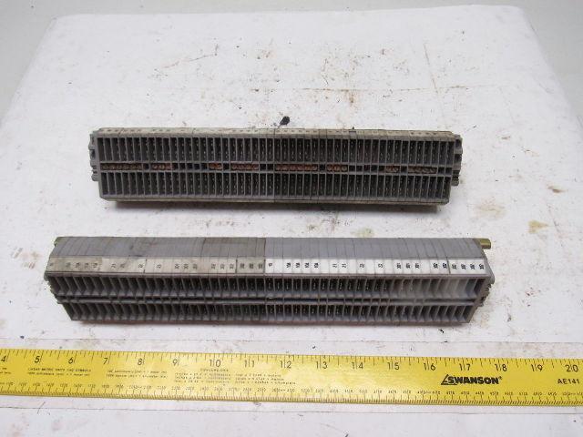 ENTRETEC MB2,5/6,4G DIN Rail W/45+ Terminal Blocks W/12-1/2" Lot of 2