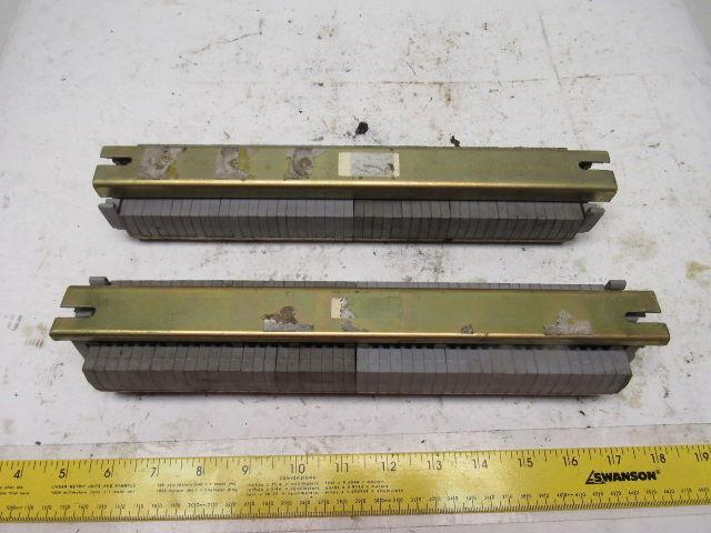 ENTRETEC MB2,5/6,4G DIN Rail W/45+ Terminal Blocks W/12-1/2" Lot of 2