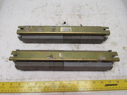 ENTRETEC MB2,5/6,4G DIN Rail W/45+ Terminal Blocks W/12-1/2" Lot of 2