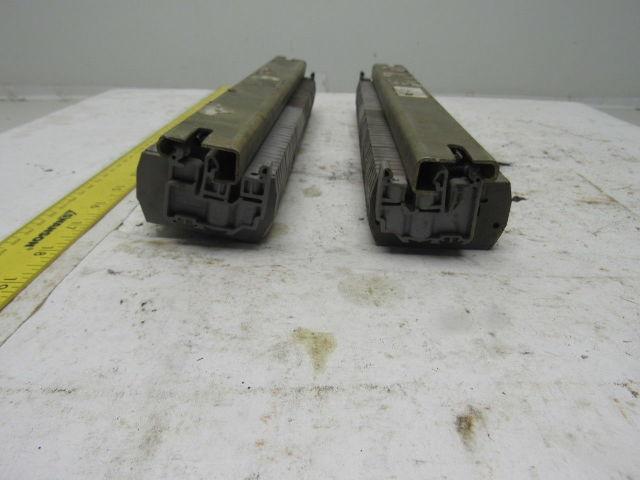 ENTRETEC MB2,5/6,4G DIN Rail W/45+ Terminal Blocks W/12-1/2" Lot of 2