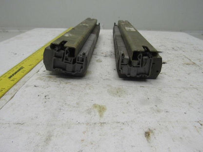 ENTRETEC MB2,5/6,4G DIN Rail W/45+ Terminal Blocks W/12-1/2" Lot of 2