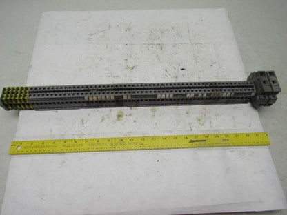 ENTRETEC (50) Gray 5120 Terminal Blocks W/(6) 5005.M10/10/P Grounds lot of 56