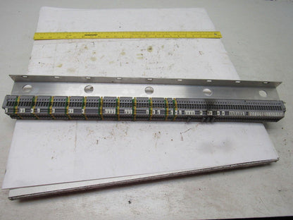 Entrelec 6.3 A MAX. (34) Fuse Holder (15) Terminal Block  (11) Ground Lot of 60