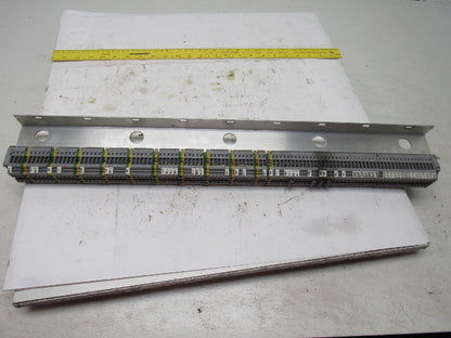 Entrelec 6.3 A MAX. (34) Fuse Holder (15) Terminal Block  (11) Ground Lot of 60
