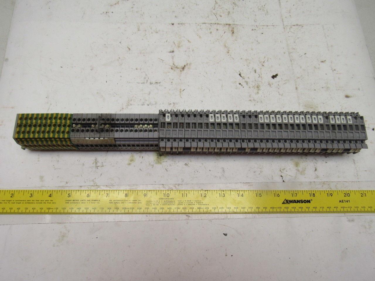 Entrelec 6.3 A MAX. (34) Fuse Holder (15) Terminal Block  (11) Ground Lot of 60