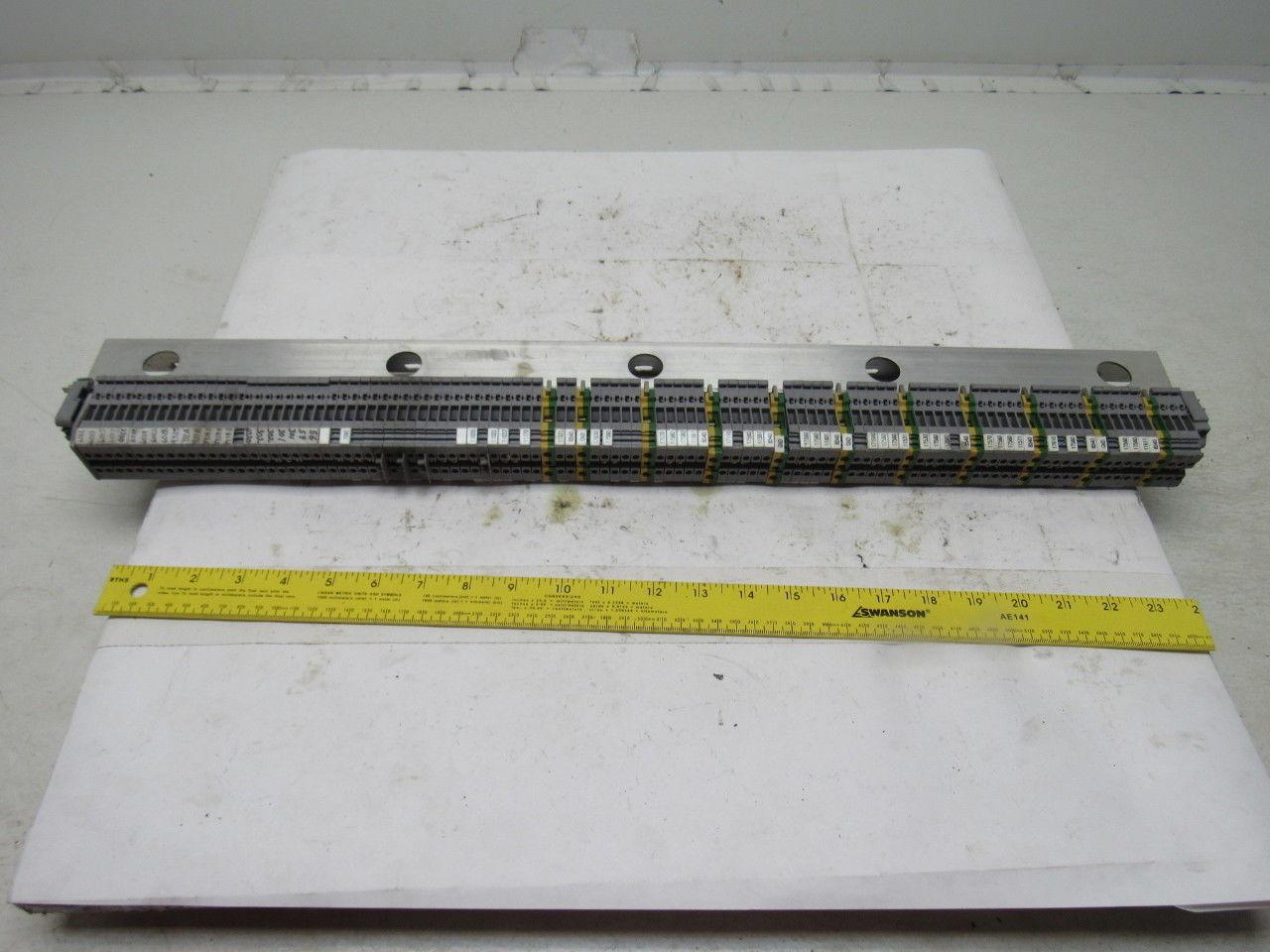 Entrelec 6.3 A MAX. (34) Fuse Holder (15) Terminal Block  (11) Ground Lot of 60