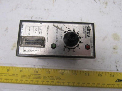 Elres Type SA290 Programable Multitimer Relay Switch W/Base 24V AC/DC