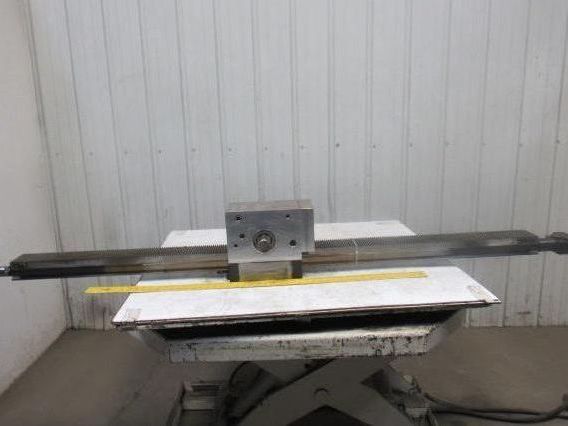 77"L x 4" Face Metal Gear Rack W/Gear Assembly From a Frost Broach Machine