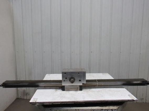 77"L x 4" Face Metal Gear Rack W/Gear Assembly From a Frost Broach Machine